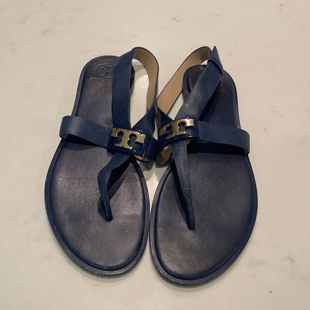 Navy Tory Burch Sandal